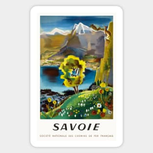 Savoie France Vintage Poster 1946 Sticker